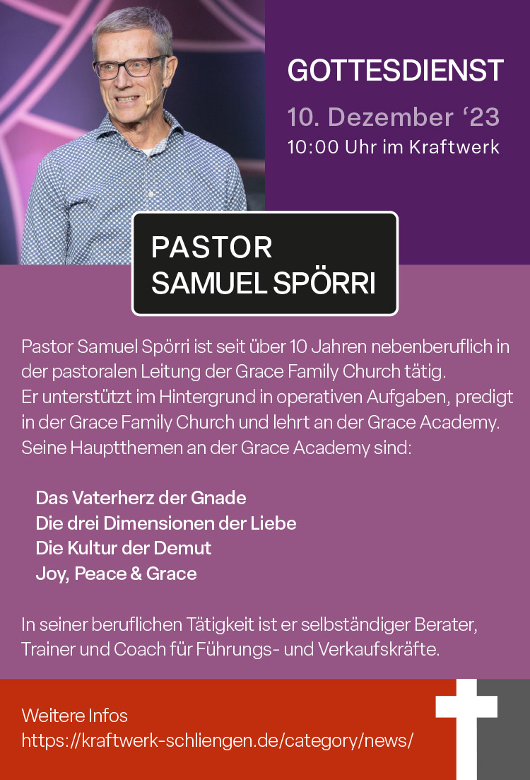Gottesdienst mit Pastor Samuel Spörri